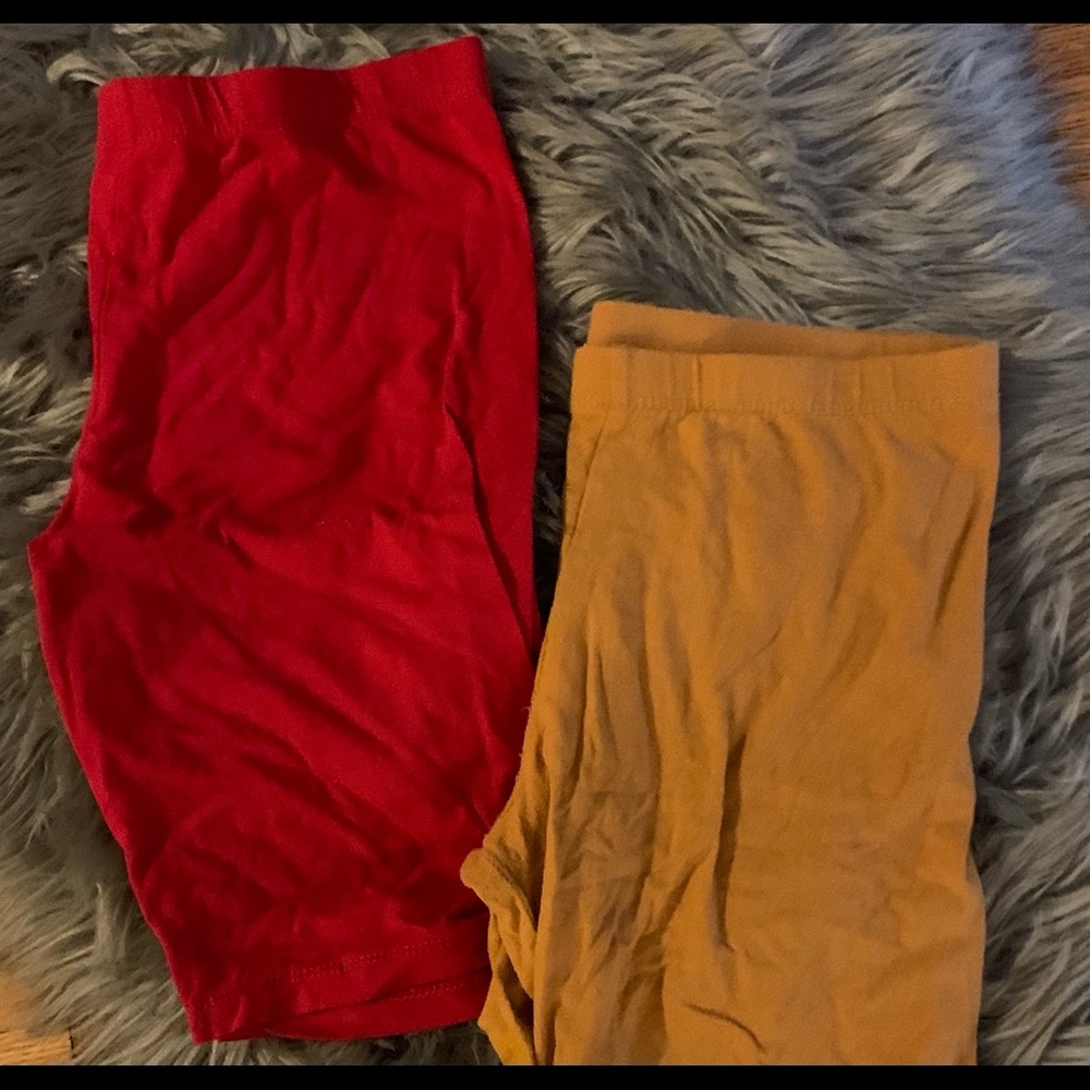 2 pair of biker shorts